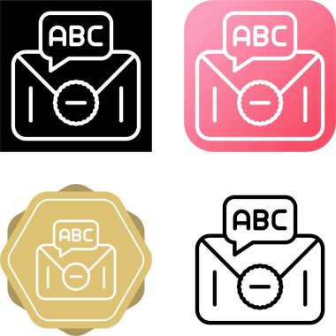 metin iletisi imza vektör illüstrasyonu 