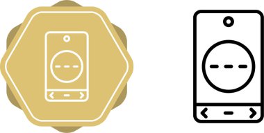 akıllı telefon simgeleri ayarlandı, vektör illüstrasyonu basit tasarım