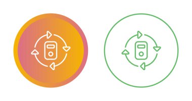 Modern Veri Merkezi Soğutma simgelerinin vektör çizimi