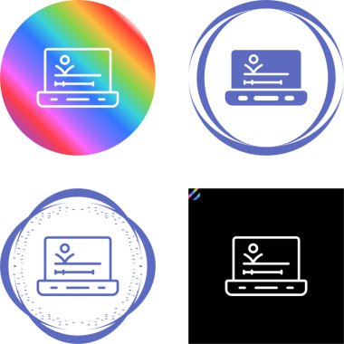 Beyaz arkaplanda dizüstü bilgisayarlar, vektör illüstrasyonu 