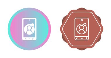 akıllı telefon web simgesi vektör çizimi