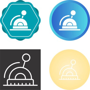 Lever Simgesi Basit Vektör İllüstrasyonu Beyaz Arkaplanda İzole Edildi 