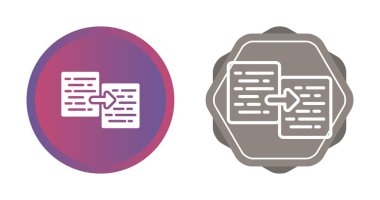 Belge kopyalama simgeleri ayarlandı, vektör illüstrasyonu