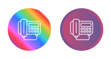 Telefon simgeleri, vektör illüstrasyonu