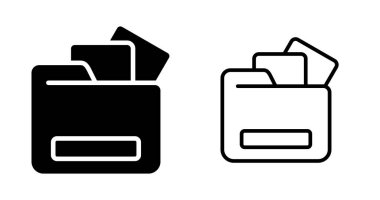 This illustration shows file folder icons for a storage app or website.