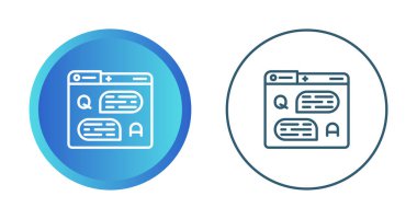 Sohbet simgeleri, güvenlik konsepti, vektör illüstrasyonlu bilgisayar dizinleri   