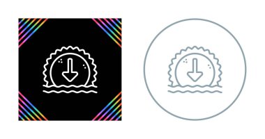 deniz batımı simgeleri vektör illüstrasyonunu ayarlar 