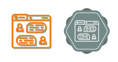 Web sayfası ikon vektör illüstrasyonu