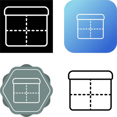 Katlanabilir simge vektör illüstrasyon tasarımı