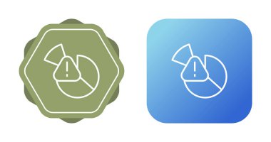 Pasta grafiği diyagramını uyarı işareti ile ayarla 