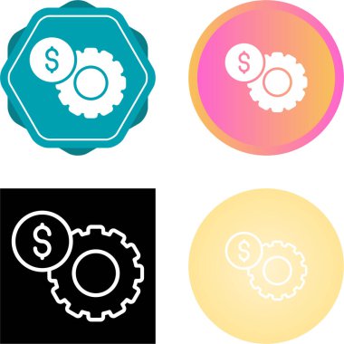  Fiyat İyimselleştirme simgeleri ayarlandı, vektör illüstrasyonu 