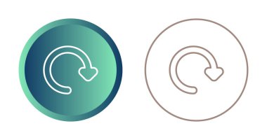 Tazeleme ok düğmesi simgeleri beyaz arkaplanda izole edildi