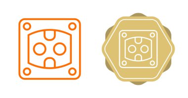 soket ağ simgesi vektör illüstrasyonu