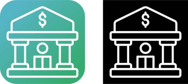 Banka web simge vektör çizim