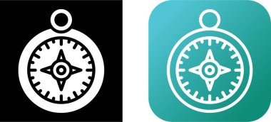 pusula simgeleri, basit vektör illüstrasyonu 