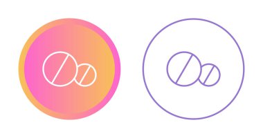 Düz stil haplar. İzole edilmiş arkaplanda tıbbi tabletler vektör illüstrasyonu. 