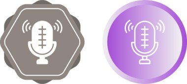 mikrofonlar. Web simgeleri basit resimleme