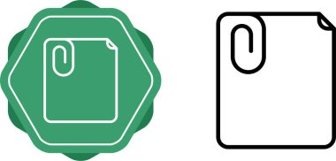 Not simge vektör illüstrasyon tasarımı