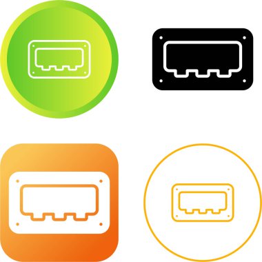 usb port simgeleri beyaz arkaplanda ayarlandı