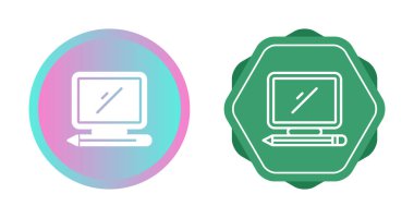 bilgisayar web simgeleri vektör illüstrasyonunu ayarla