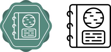 Kişisel kullanım için spiral omurgalı defterlerin çizimleri.