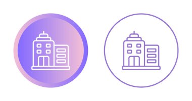 Bina simgeler ayarla, illüstrasyon vektör