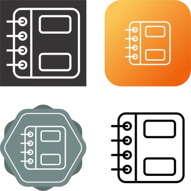 El kitabı simgeleri beyaz arkaplanda izole edildi