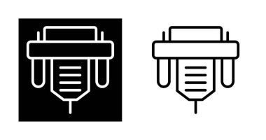 Vga Taslak Simgesi. Elektrik Bağlantıları Koleksiyonundan izole Çizgi Vektörü İllüstrasyonu. Beyaz Arkaplanda Düzenlenebilir İnce Vuruş Vga Simgesi 