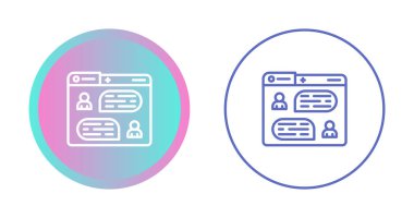 Web sayfası ikon vektör illüstrasyonu