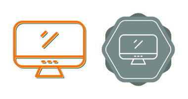 bilgisayar izleme simgeleri ayarlandı, vektör illüstrasyonu