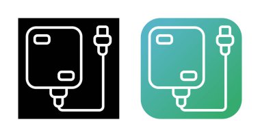 Taşınabilir Sabit Sürücü web simgesi vektör çizimi