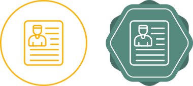 belge simgeleri ayarlandı, vektör illüstrasyonu basit tasarım