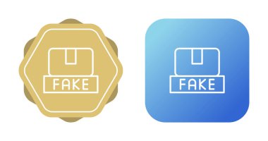 Sahte Ürünler, sahte ikonlar vektör illüstrasyonu 