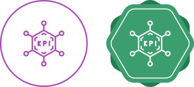 Anahtar Performans Göstergeleri web simgelerinin basit vektör illüstrasyonu       