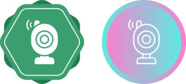 Bebek monitörü ağ ikonu vektör çizimi