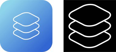 Katman simgelerinin web illüstrasyonu 