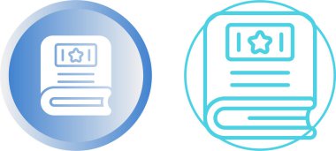 Kitap simgelerinin düz tasarım çizimi