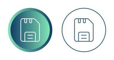 Disket simgeleri ayarlandı, vektör illüstrasyonu
