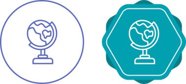 Globe web simgelerinin vektör illüstrasyonu 