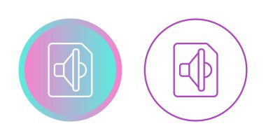 Hoparlör simgeleri beyaz arkaplanda izole edildi. ses ve ses düzeyi kavramı.