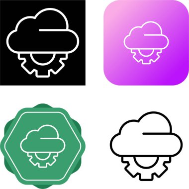 Vites simgesi vektör çizimi tasarımı