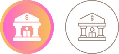 Banka web simge vektör çizim