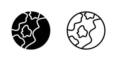 dünya web simgeleri basit illüstrasyon