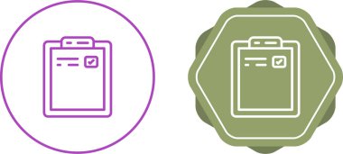 kontrol listesi simgesi vektör illüstrasyon tasarımı