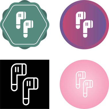 Kulaklıklar. Web simgeleri basit resimleme