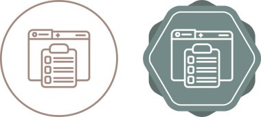 Panoları olan bilgisayar dizinleri ve beyaz arkaplan üzerindeki simgeleri test ediyor 