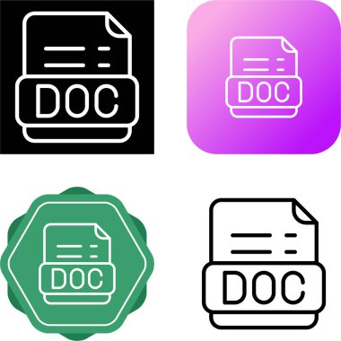 doc dosya biçimi vektör illüstrasyonuName