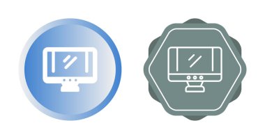 bilgisayar ekran simgeleri ayarlandı, vektör illüstrasyonu