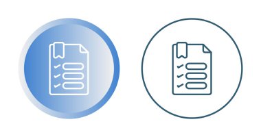 Beyaz Arkaplanda Modern Kontrol Listesi Simgesi, Basit Vektör Tasarımı 