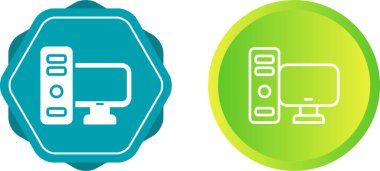 Bilgisayar simgeler vektör çizim ayarla